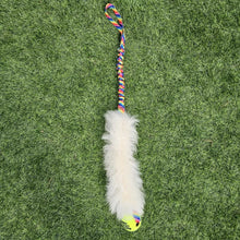 Load image into Gallery viewer, RAM SHEEPSKIN TUG WITH TENNIS BALL
