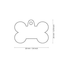 Load image into Gallery viewer, Rainbow Small Bone ID Tag
