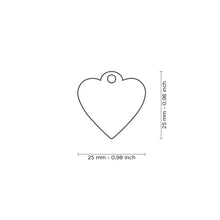 Load image into Gallery viewer, Rainbow Small Heart ID Tag
