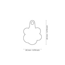 Load image into Gallery viewer, Classic Small Purple Paw ID Tag
