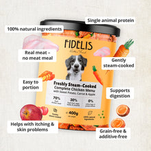 Load image into Gallery viewer, Chicken with Sweet Potato, Carrot and Apple 400g
