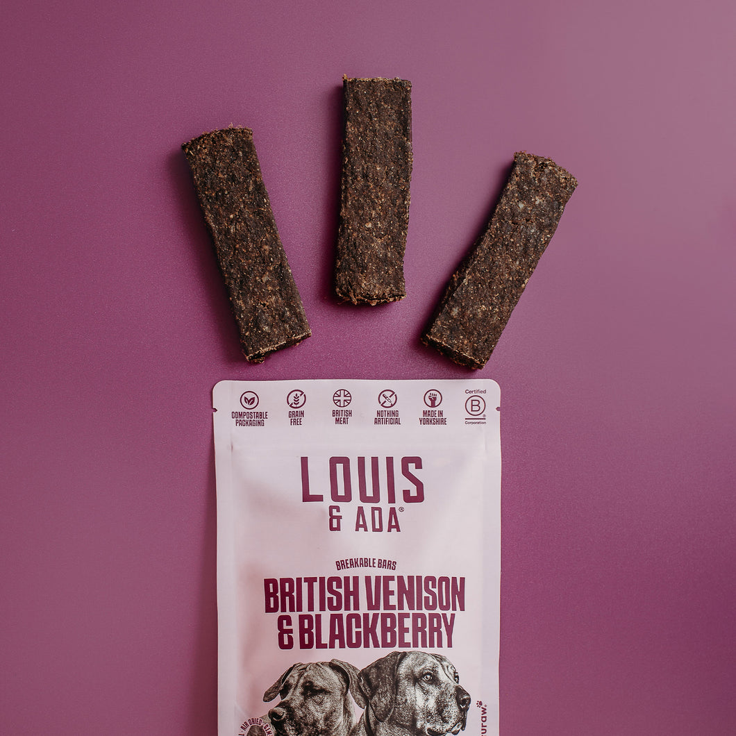 VENISON & BLACKBERRY TREATS 3 pieces per pack