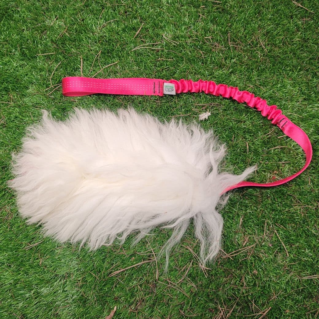 MINI EWE SHEEPSKIN CHASER TUG