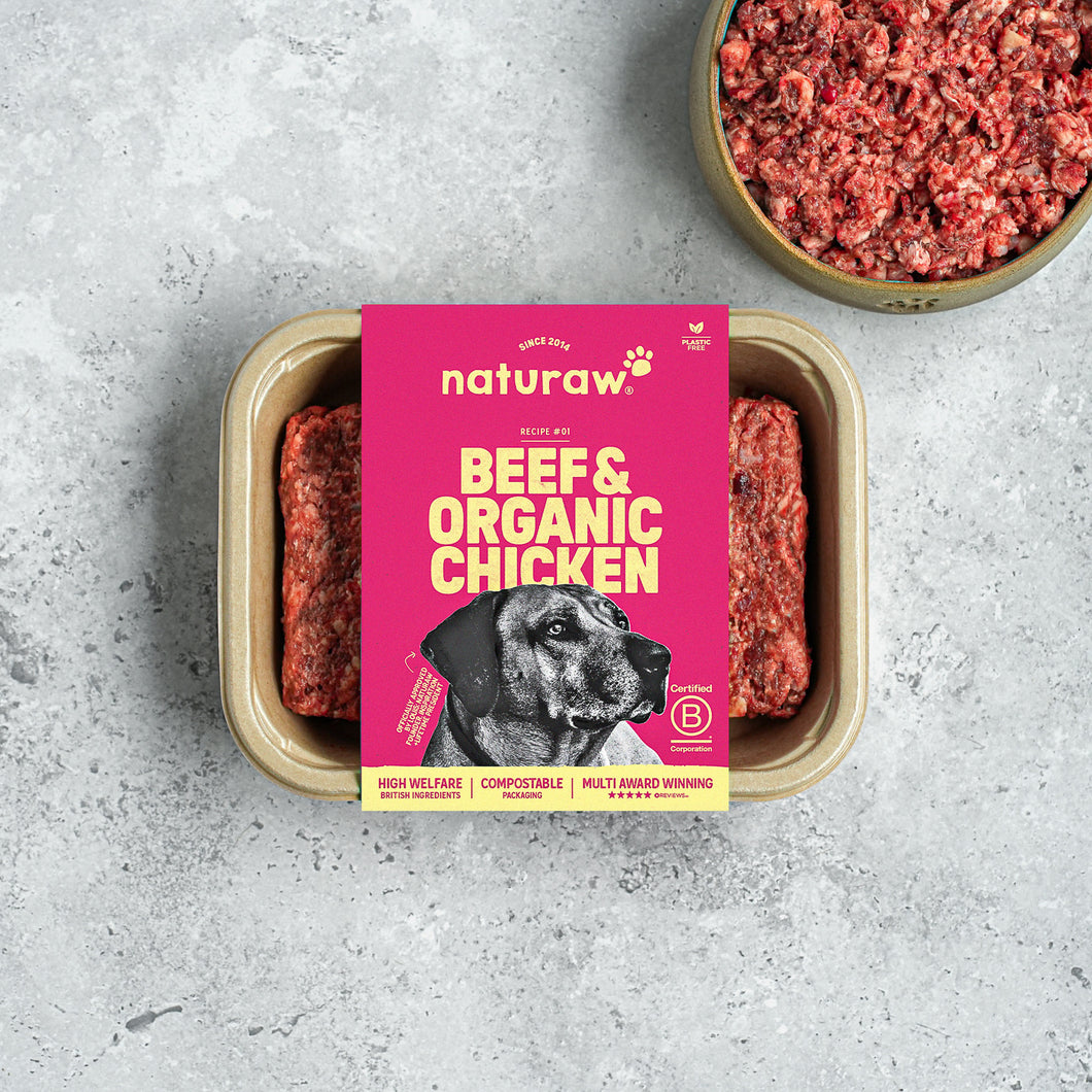 NATURAW BEEF & ORGANIC CHICKEN (500G)