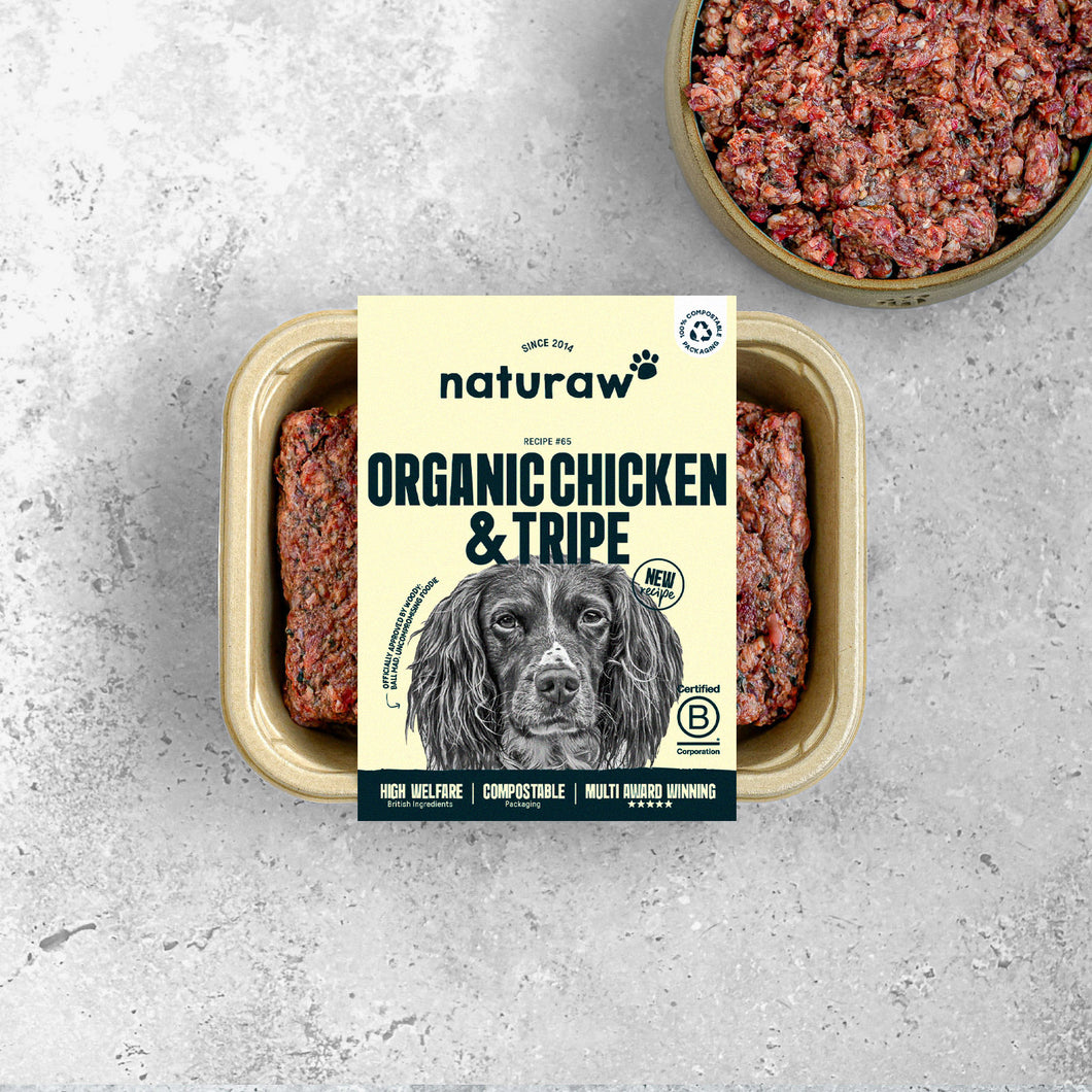 NATURAW ORGANIC CHICKEN & TRIPE (500G)