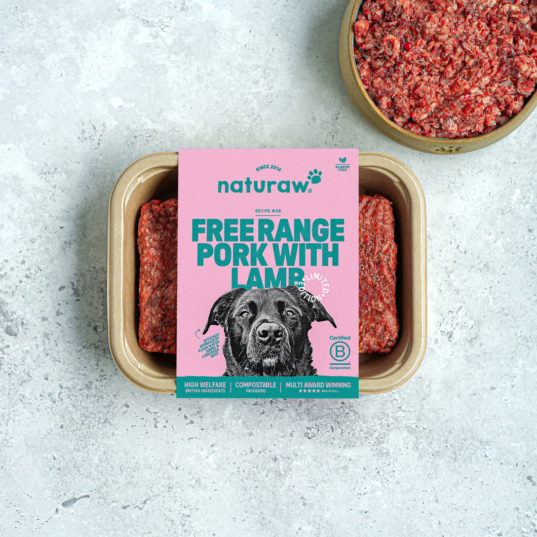 NATURAW FREE RANGE PORK WITH LAMB (500G)