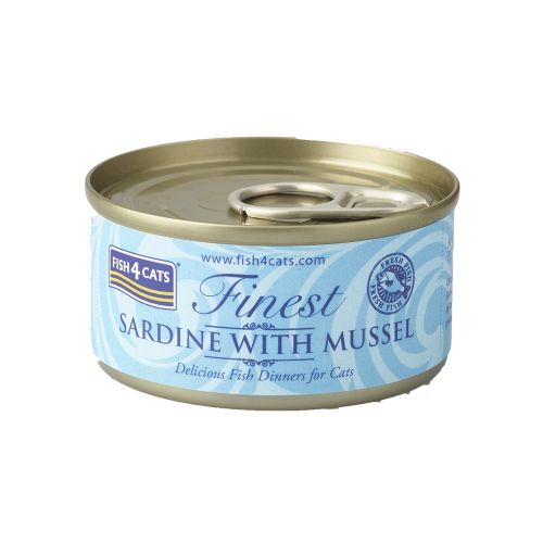 FINEST FISH4CATS SARDINE WITH MUSSEL 70g