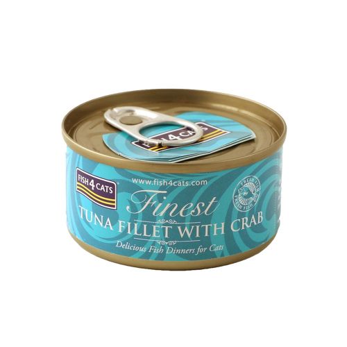 FINEST FISH4CATS TUNA FILLET WITH CRAB 70g