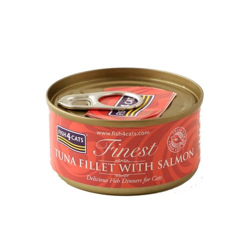 FINEST FISH4CATS TUNA FILLET WITH SALMON 70g