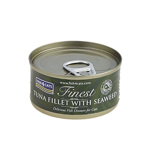 FINEST FISH4CATS TUNA FILLET WITH SEAWEED 70g