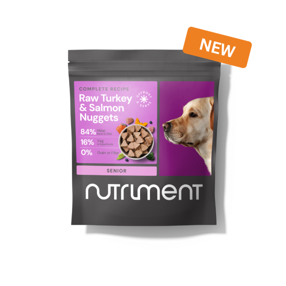 Raw Turkey & Salmon Nuggets for Senior Dogs 1kg