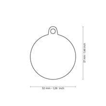 Load image into Gallery viewer, Shine Big Pink Glitter Circle ID Tag
