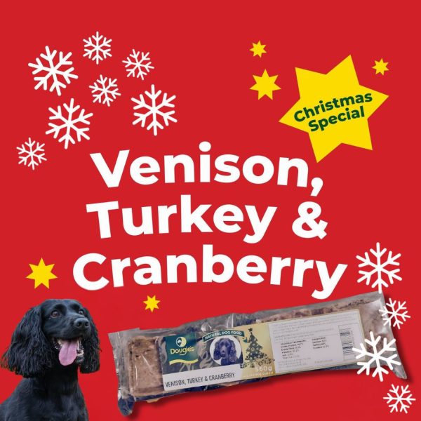 Dougie's CHRISTMAS SPECIAL Venison, Turkey & Cranberry 560g