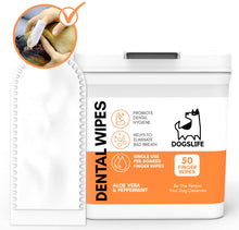 Load image into Gallery viewer, Dogslife Dental Cleaning Wipes For Dogs
