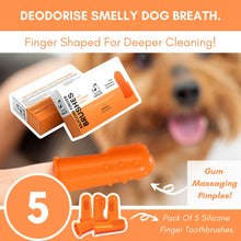 Load image into Gallery viewer, Dogslife Silicone Finger Toothbrushes 5pk
