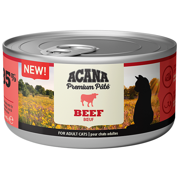 ACANA Premium Cat Pâté Beef for Adult Cats 85g