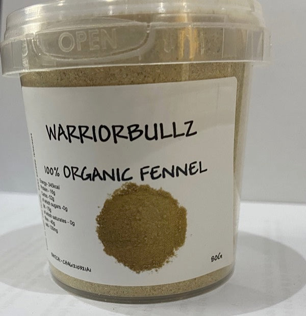 100% Organic Fennel 80g