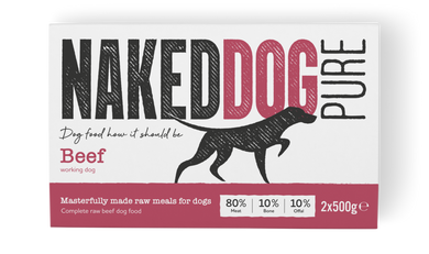 Naked Dog Pure Beef raw dog food
