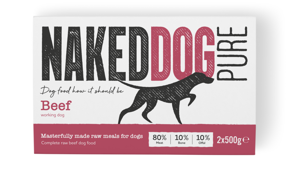 Naked Dog Pure Beef raw dog food