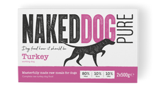 Load image into Gallery viewer, Naked Dog Pure Turkey raw dog food
