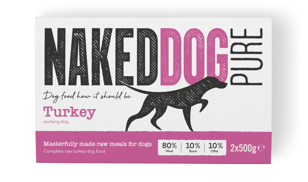 Naked Dog Pure Turkey raw dog food