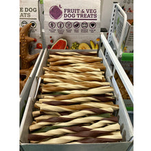 Load image into Gallery viewer, Maks Patch Fruit &amp; Veg Straws with added Coconut Oil Dog Treats
