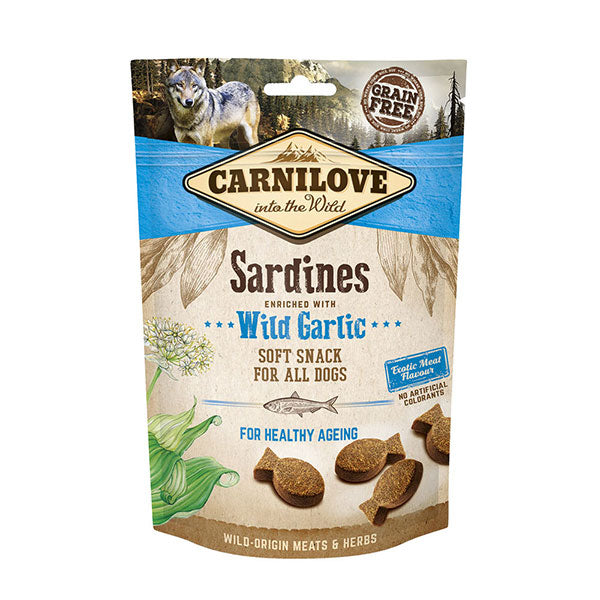 Carnilove Sardines with Wild Garlic Semi Moist Treats 200g